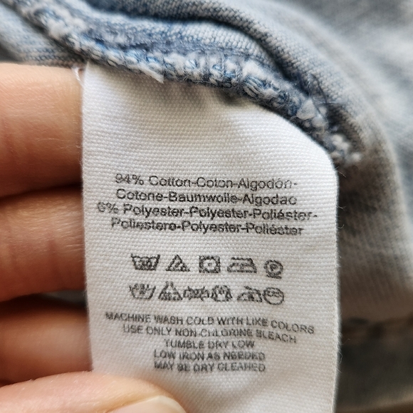 Free People Rumors Light Wash Denim Jacket Size Medium - Picture 8 of 10